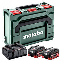 Базовый комплект Аккумуляторы для инструментов Metabo Li-HD 18 В 5.5 Ач 2 шт + Быстрозарядное устройство ASC
