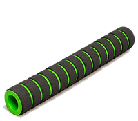 Ручки вело руля поролоновые "Китай" грипсы зелёного цвета / неопреновые