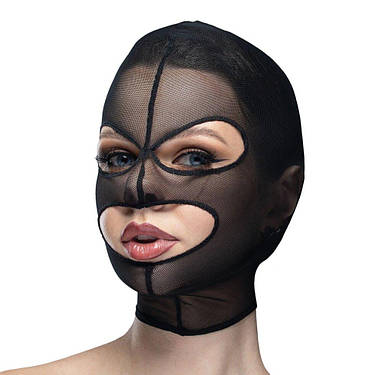 Маска сітка з відкритим ротом та очима Feral Feelings - Mask Black, фото 1