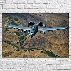 Плакат "Винищувач A-10C Warthog", 40×60см