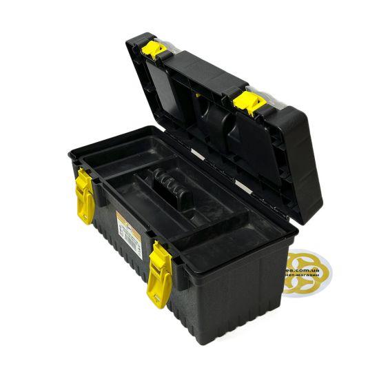 Бокс з інструментами 16" 17х40.5х19 см, пластик, чорний SNMZ, фото 1
