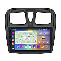 Штатная магнитола Lesko для Renault Logan II 2012-2018 экран 10" 4/64Gb CarPlay 4G Wi-Fi GPS Prime "Gr"