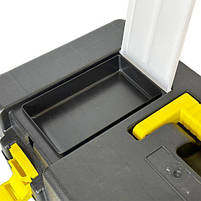 Ящик з пластику для ремонту 19" 21х47х22.5 см, чорний SNMZ, фото 2