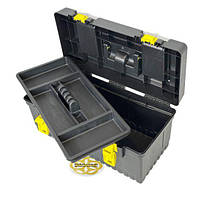 Ящик з пластику для ремонту 19" 21х47х22.5 см, чорний SNMZ, фото 3