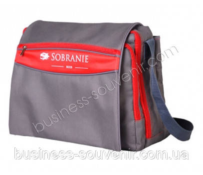 Промосумка через плечо с липучкой