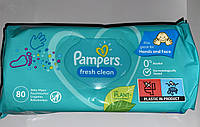 Детские влажные салфетки Pampers fresh clean 52 шт. "Kg"