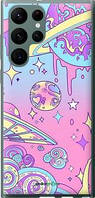 Чехол на Samsung Galaxy S22 Ultra Розовая галактика "4146u-2500-63407"