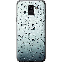 Чехол 2d пластиковый на телефон Samsung Galaxy J6 2018 Стекло в каплях "848t-1486-58250"