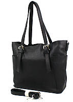 Женская кожаная сумка с двумя ручками Borsacomoda черный Salex Жіноча шкіряна сумка з двома ручками