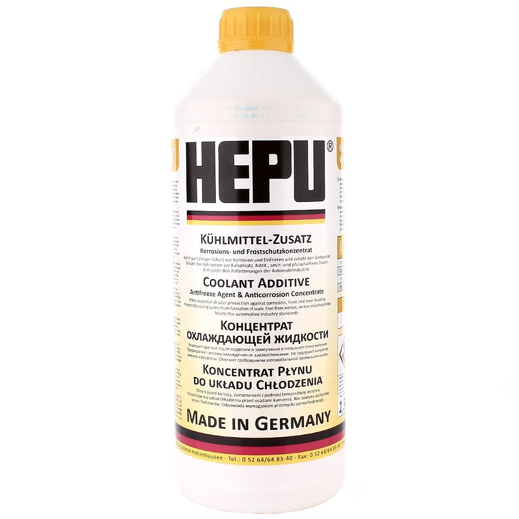 Hepu G11 жовтий, 1,5 л (P999YLW) концентрат антифризу, фото 1