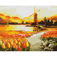 Картина по номерам "В долине тюльпанов" ©BOND Tetiana Идейка KHO6315 40х50 см Salex Картина за номерами "У