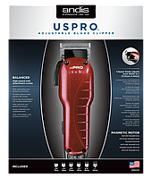 Машинка для стрижки Andis US-1 USPro Metallic Red (AN 66220), фото 4