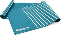 Коврик для йоги двусторонний Reebok DOUBLE SIDED 4MM YOGA MAT сине-белый RAYG-11030GN