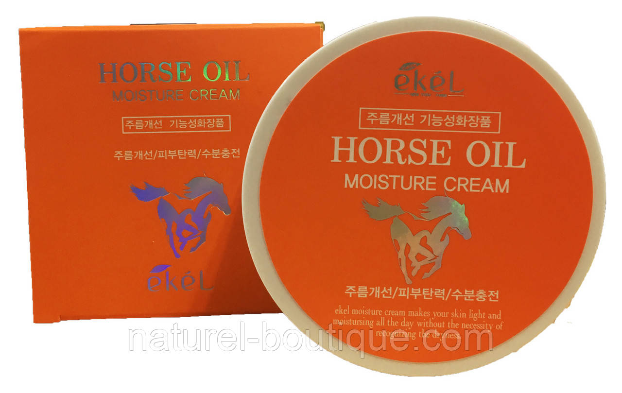 Крем Ekel для обличчя Horse Moisture Cream з кінським жиром зволожувальний