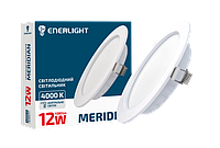 LED Панель врізна кругла 12W 4000К 1080Lm MERIDIAN12SMD80N Enerlight