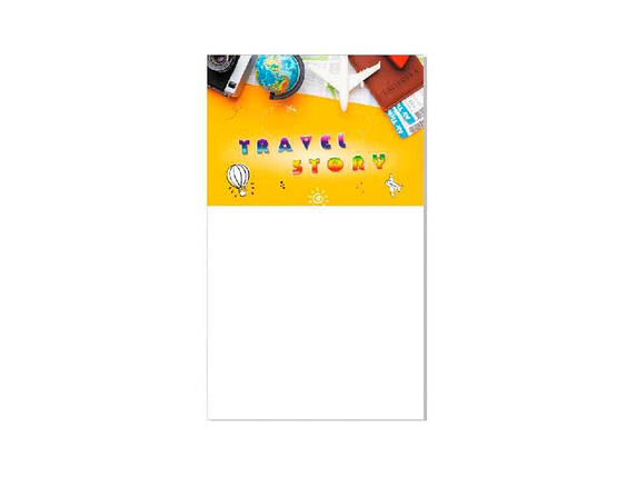 Блокнот на магніті на холодильник Travel story / Відпустка ТМ Jumbi, фото 1