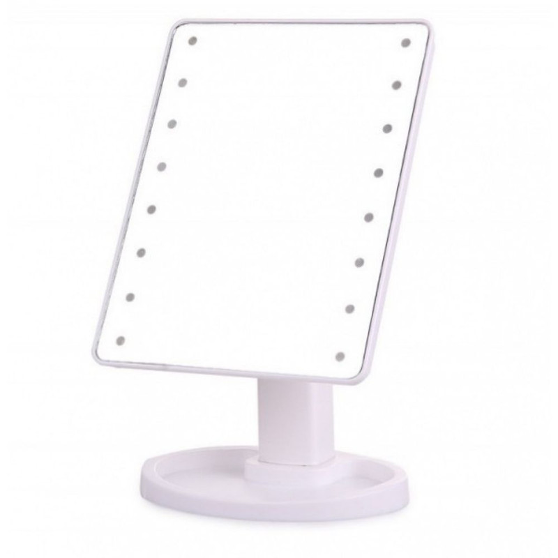 Настільне косметичне дзеркало з підсвіткою Makeup LED SB01 Сенсорне Біле (M7702000299)