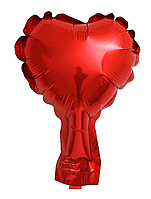 Фольгована, кулька ,"Сердечко червоне" ,для декору .4