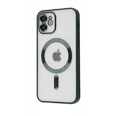 Чехол Metal Matte Case with MagSafe iPhone 14 Pro dark green