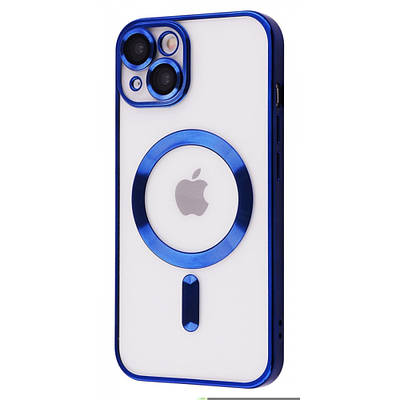 Чехол Metal Matte Case with MagSafe iPhone 13 midnight blue