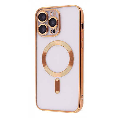 Чехол Metal Matte Case with MagSafe iPhone 13 Pro gold