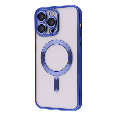 Чехол Metal Matte Case with MagSafe iPhone 13 Pro midnight blue
