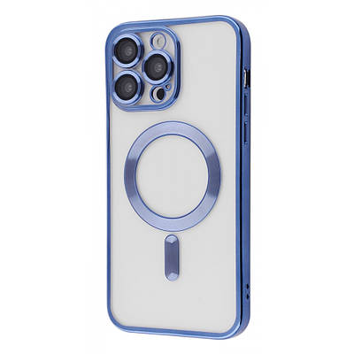 Чехол Metal Matte Case with MagSafe iPhone 13 Pro sierra blue