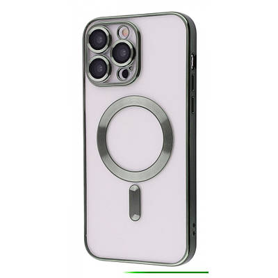 Чехол Metal Matte Case with MagSafe iPhone 13 Pro dark green
