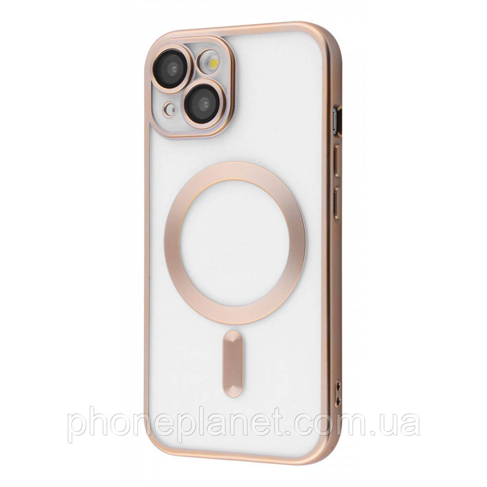 Чехол Metal Matte Case with MagSafe iPhone 15 yellow