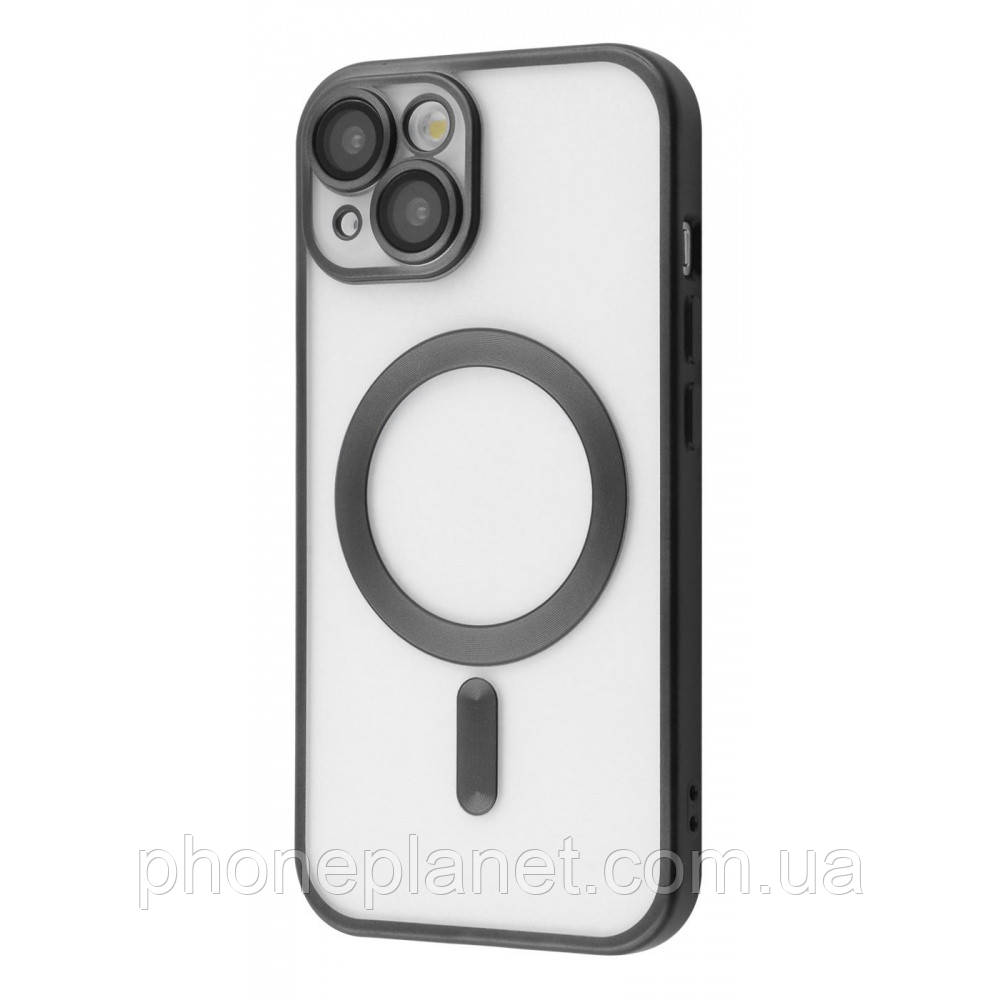 Чехол Metal Matte Case with MagSafe iPhone 15 black