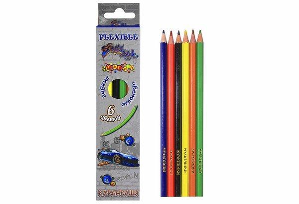 Набір кольорових олівців "Street style", що гнуться 7559