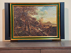 Картина. Пейзаж. Класичний. Змішана техніка. Jan Both. Italian Landscape with a Draughtsman. Італія.