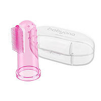 Зубна щітка для масажу ясен BabyOno 723 рожева