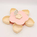 Менажниця - тарілка для закусок Flower Candy Box, Рожева / Цукерниця, фото 5