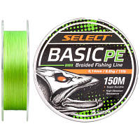 Шнур Select Basic PE 150m Light Green 0.16mm 18lb/8.3kg (1870.18.15) - Вища Якість та Гарантія!