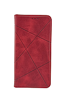 Чехол книжка Business Leather для Xiaomi Redmi A1 красный