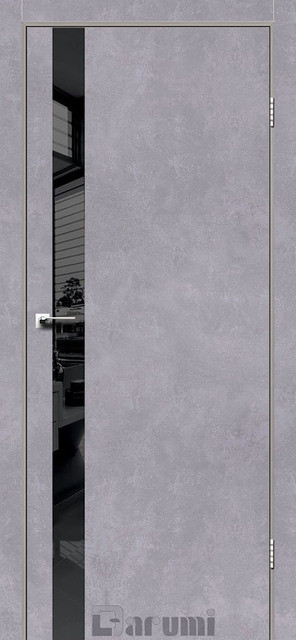 Двері Дарумі/ Darumi PLATO-04 Сірий бетон глухі