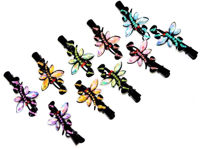 Затиск для волосся "Бабка", ЦІНА ЗА УП. 10ШТ, на планш. 37*7 см (10 шт.), фото 1