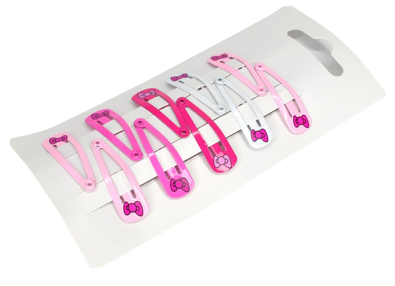 Забитка для волосся "Бантики", ЦІНА ЗА УП. 10ШТ, на планш. 13*6 см (10 шт.), фото 1