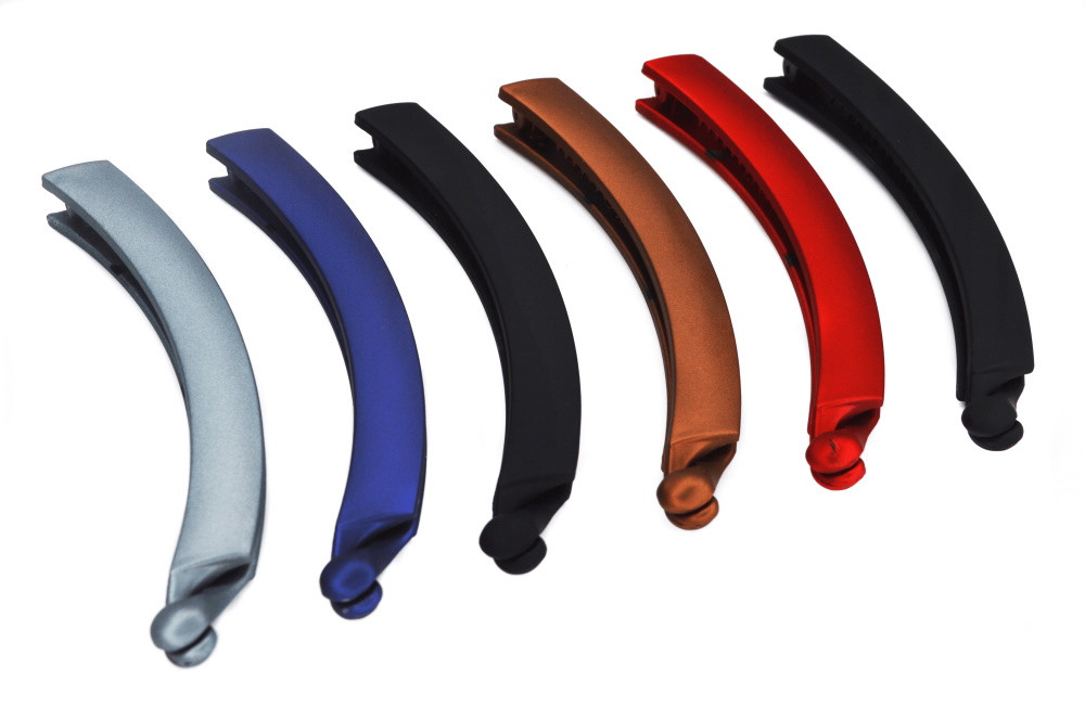 Затиск для волосся у стразах матовий, ЦІНА ЗА УП. 6ШТ, в пак. 15*15см, фото 1