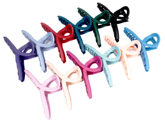 Краб для волосся матовий -27, ЦІНА ЗА УП. 6ШТ, в пак. 32*12см (12шт), фото 1