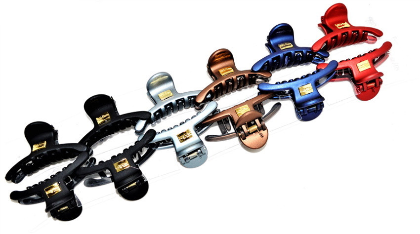 Краб для волосся матовий дуга-міні, ЦІНА ЗА УП. 12ШТ, в пак. 31*9см (12шт), фото 1