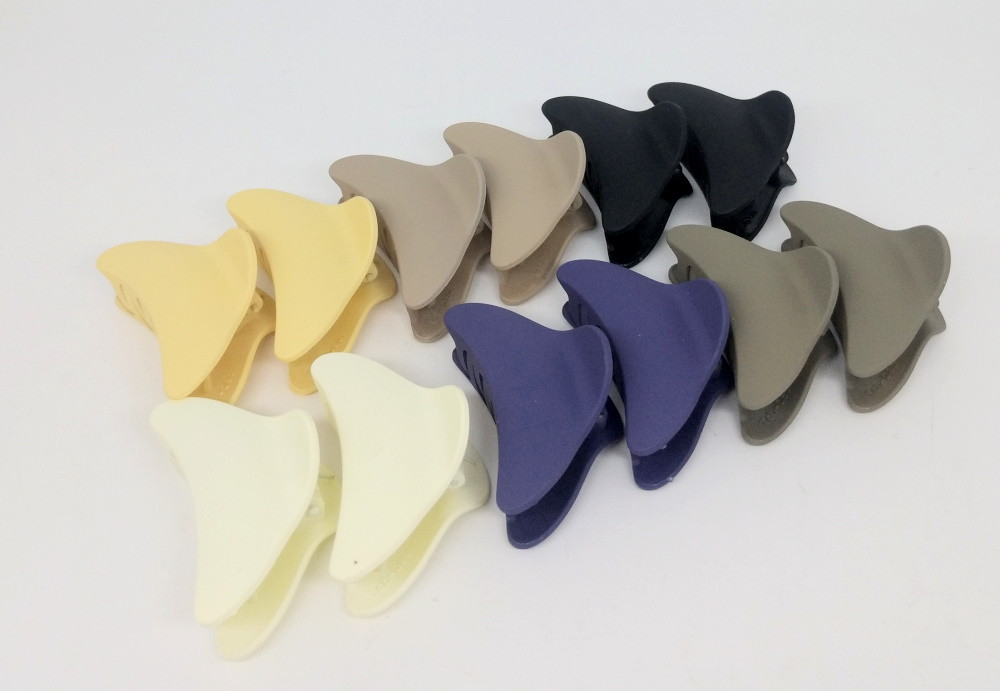 Краб для волосся матовий-16, ЦІНА ЗА УП. 6ШТ, в пак. 22*7 см (12 шт.), фото 1