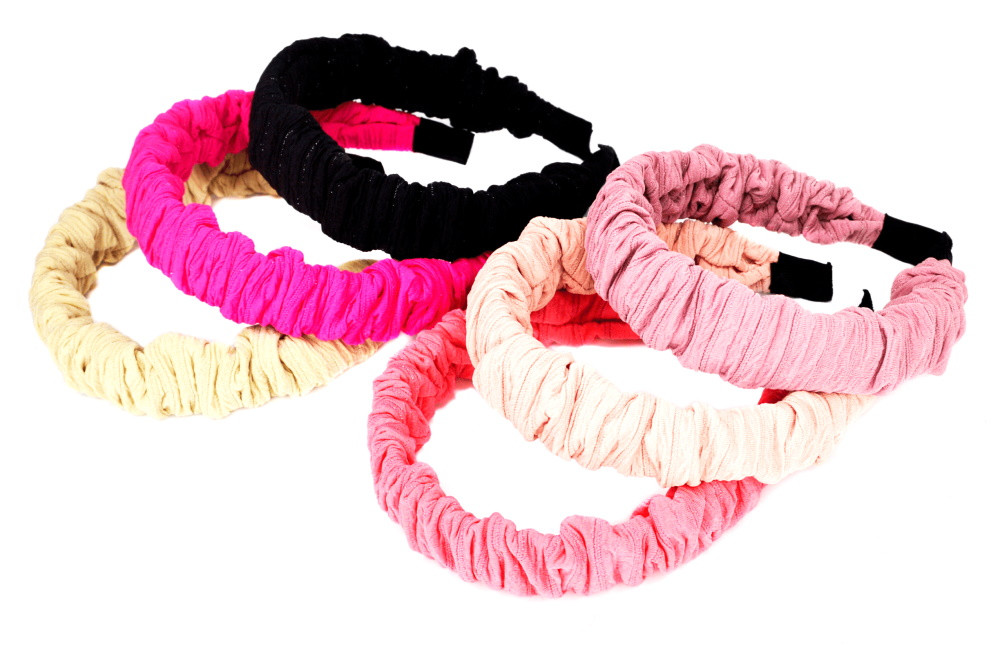 Обідок для волосся "Жатка блиск", ЦІНА ЗА УП. 6ШТ, в пак. 30*17см (6 шт.), фото 1