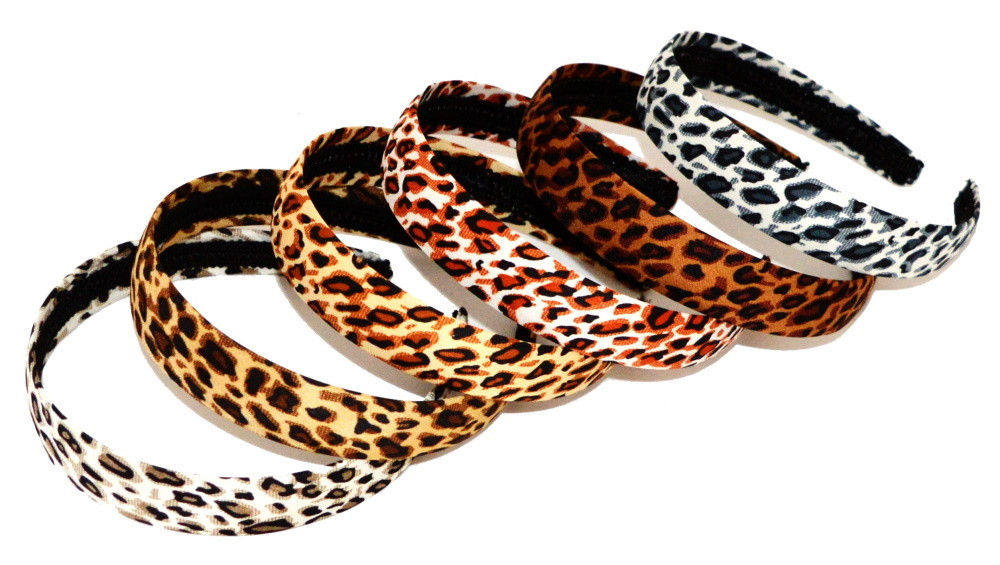 Обідок для волосся "Леопардовий", ЦІНА ЗА УП. 12ШТ, в пак. 30*17 см (12 шт.), фото 1