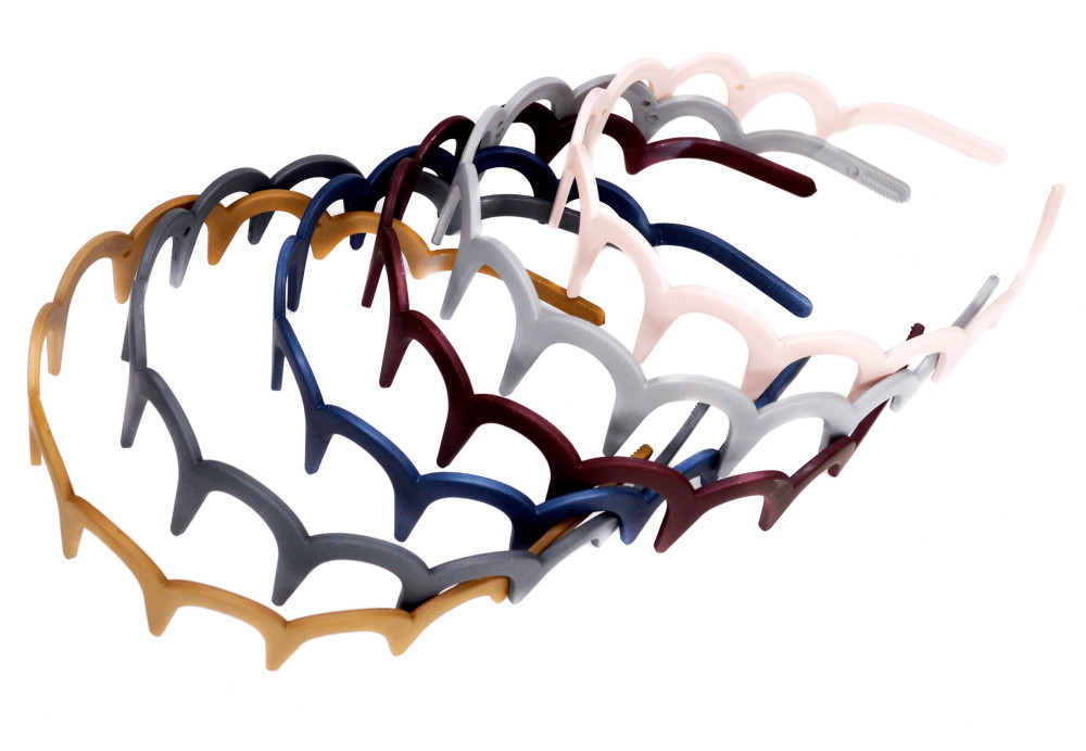 Обідок для волосся "Матова хвиля", ЦІНА ЗА УП. 12ШТ, в пак. 28*16 см (12 шт.), фото 1