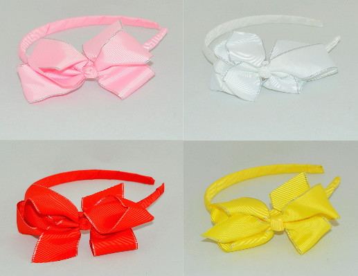 Обруч дитячій з бантом, ЦІНА ЗА УП. 6ШТ, в пак. 20*15см (6 шт.), фото 1