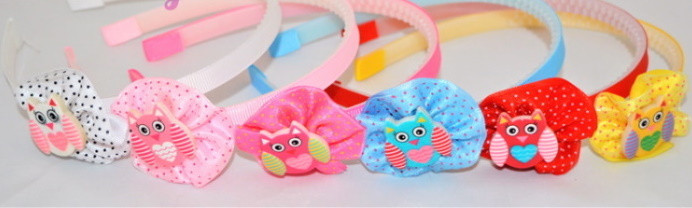 Обруч дитячій з совою, ЦІНА ЗА УП. 6ШТ, в пак. 20*15см (6 шт.), фото 1