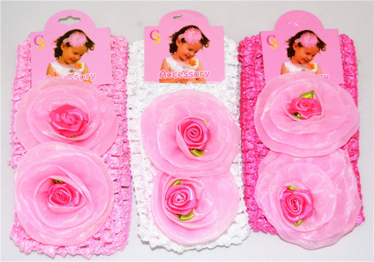 Пов'язка 2 квіточки, ЦІНА ЗА УП. 6ШТ, в пак. 30*17см (6 шт.), фото 1