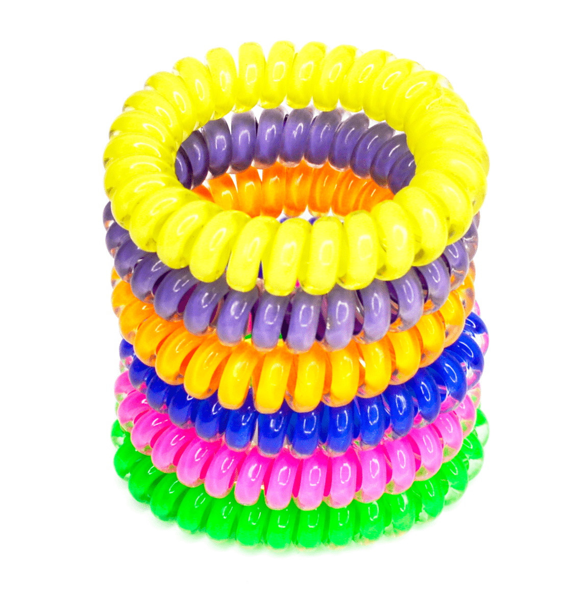 Гумки для волосся пружинка-2, ЦИНА ЗА ПЗ. 10ШТ, на планш. 10*9 см (10 шт.), фото 1